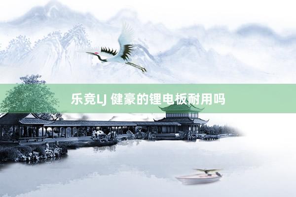 乐竞LJ 健豪的锂电板耐用吗