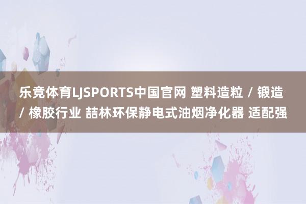 乐竞体育LJSPORTS中国官网 塑料造粒 / 锻造 / 橡胶行业 喆林环保静电式油烟净化器 适配强