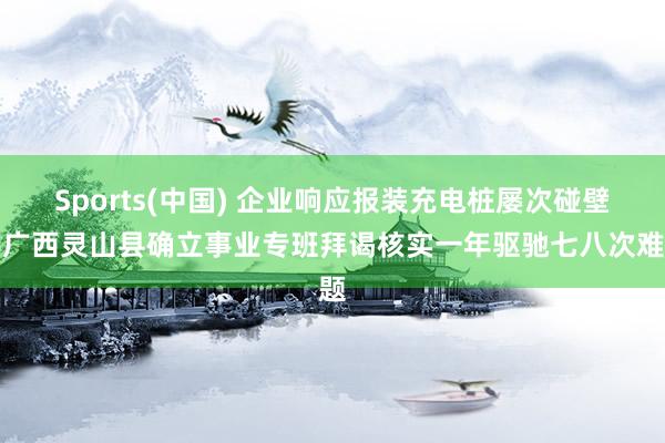 Sports(中国) 企业响应报装充电桩屡次碰壁，广西灵山县确立事业专班拜谒核实一年驱驰七八次难题